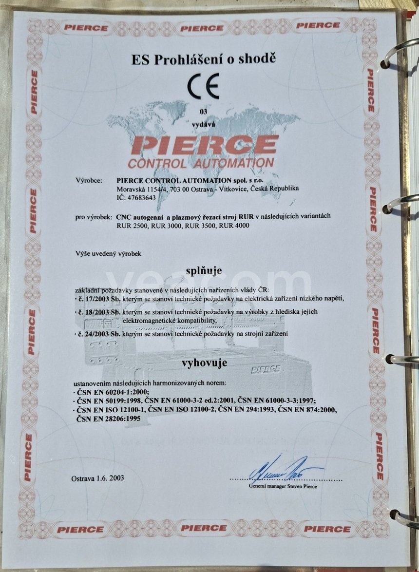 CNC Plazma 1500x6000 Pierce RUR2000 - 11