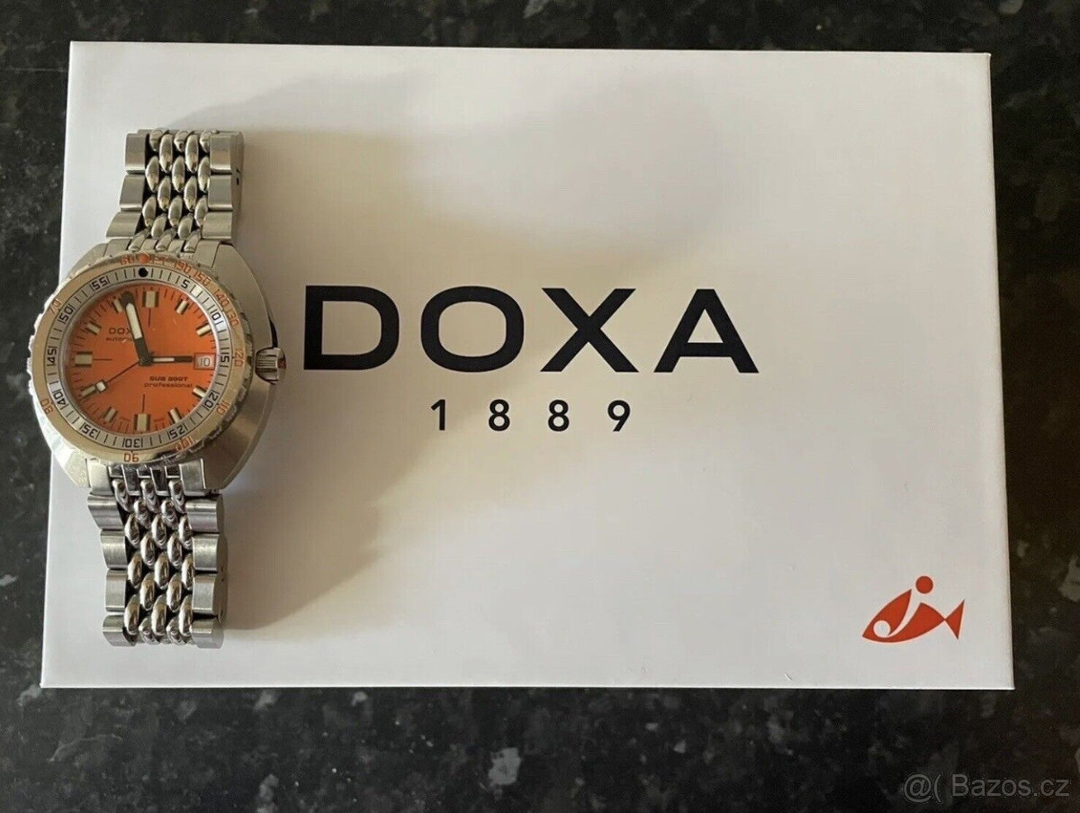 Pánské profesionální potápěčské hodinky Doxa Sub 300T s oran - 11
