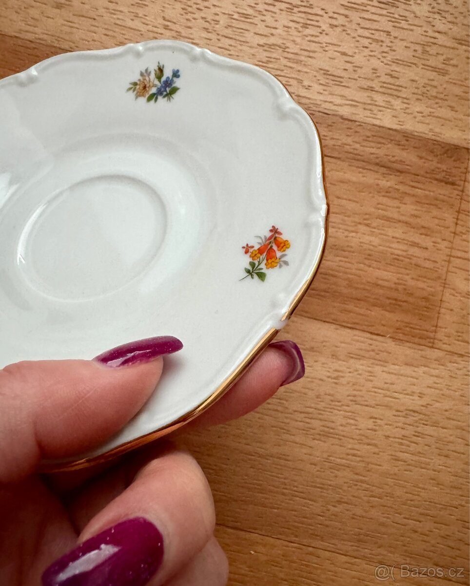 Nová porcelánová kávová souprava s cukřenkou - 11