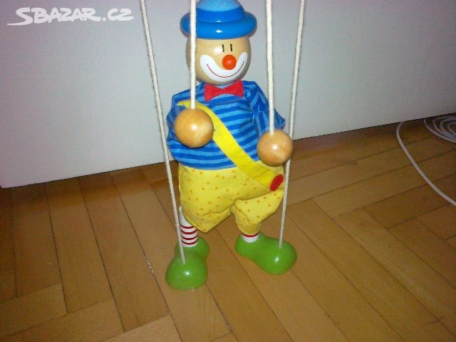 dřevěný pejsek , kacer, klaun - 11