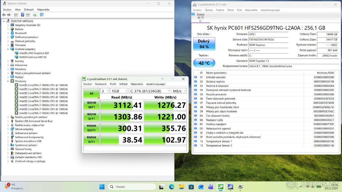 Dell 3500/15,6“/I7 8565U/SSD NVMe256GB/RAM16GB/GF MX130 - 11