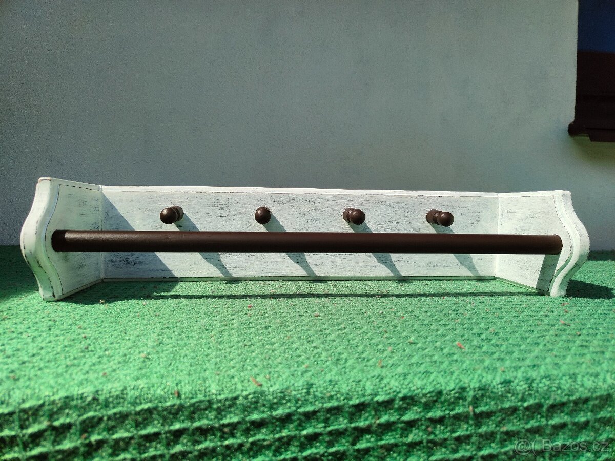 Retro vintage věšák (patina) - 11