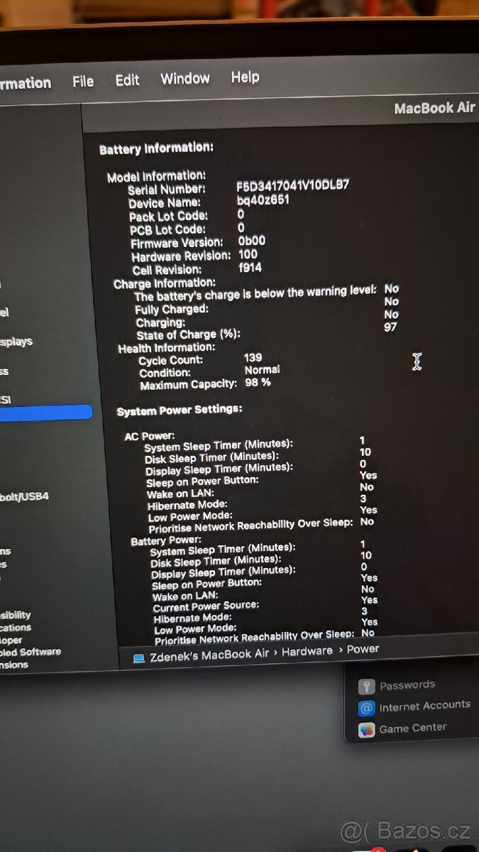 Macbook Air 13"6 M2 2023 8/256GB - 11