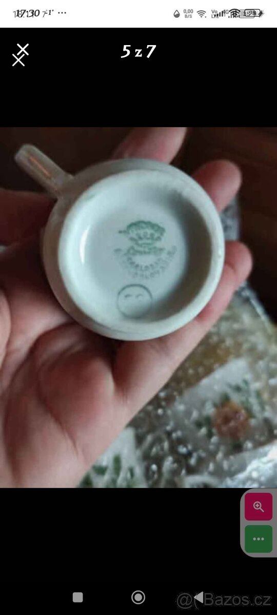Porcelánové retro sady mix - 11