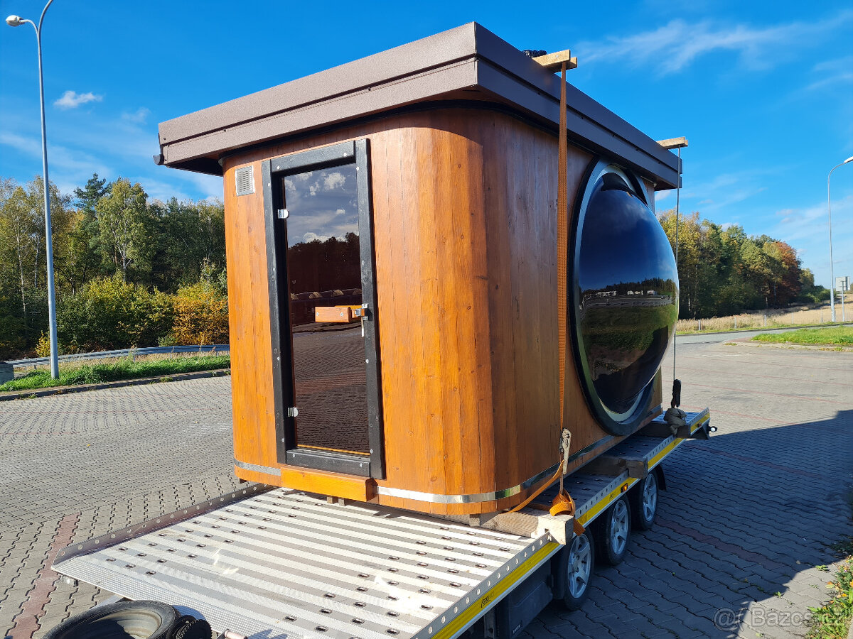 Venkovní panoramatická finská sauna - 11