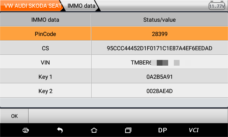 Klíč pro Škoda Volkswagen Seat a další. Zařízení pro progra - 11