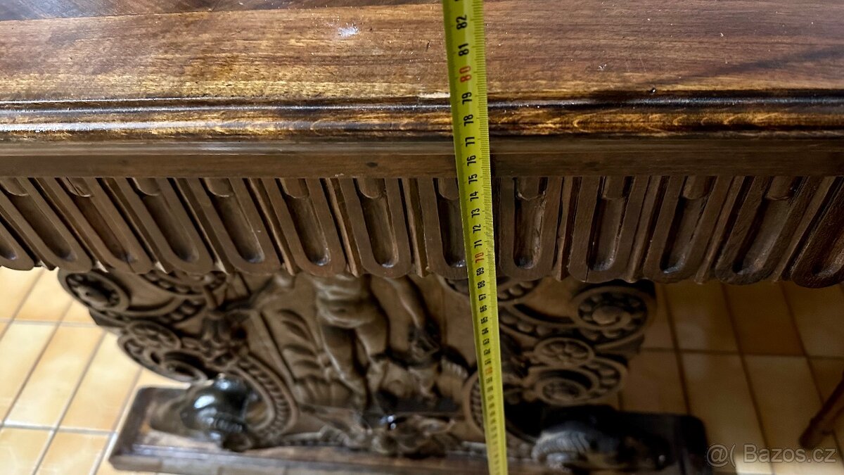 Barokní starožitný stůl 180x90x80 - 11