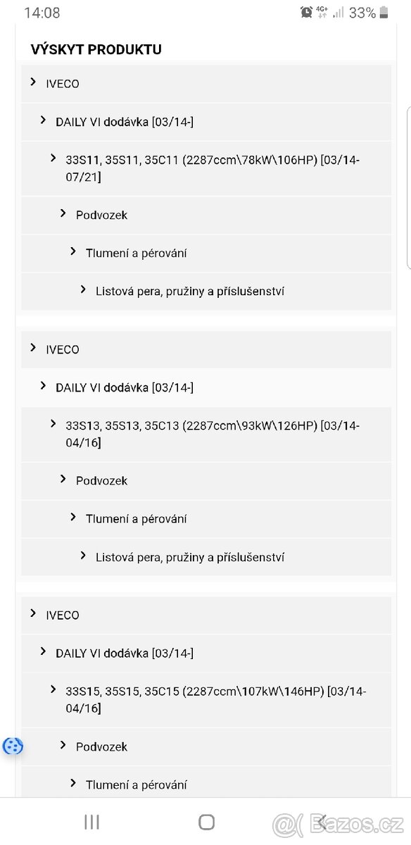 Listové pero IVECO Daily od rv 2014 5801526271 - 11