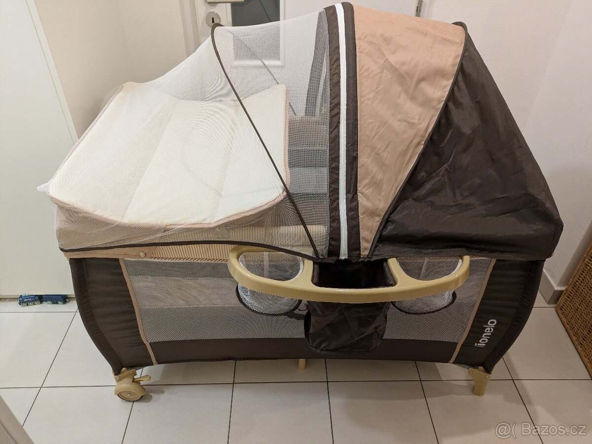 Cestovná postýlka Lionelo Sven Plus (hnědá) - 11