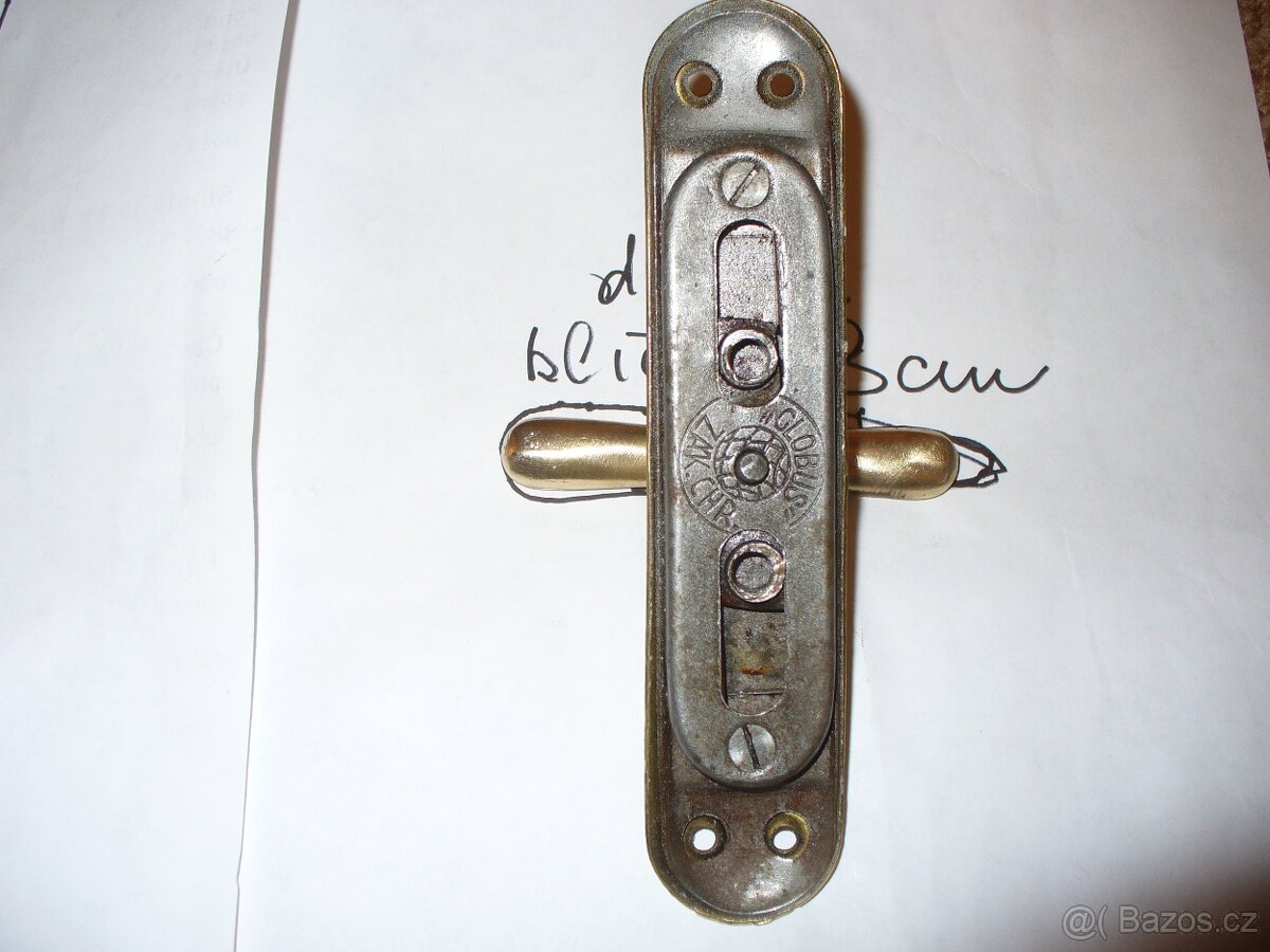 staré mosazné kličky - 11