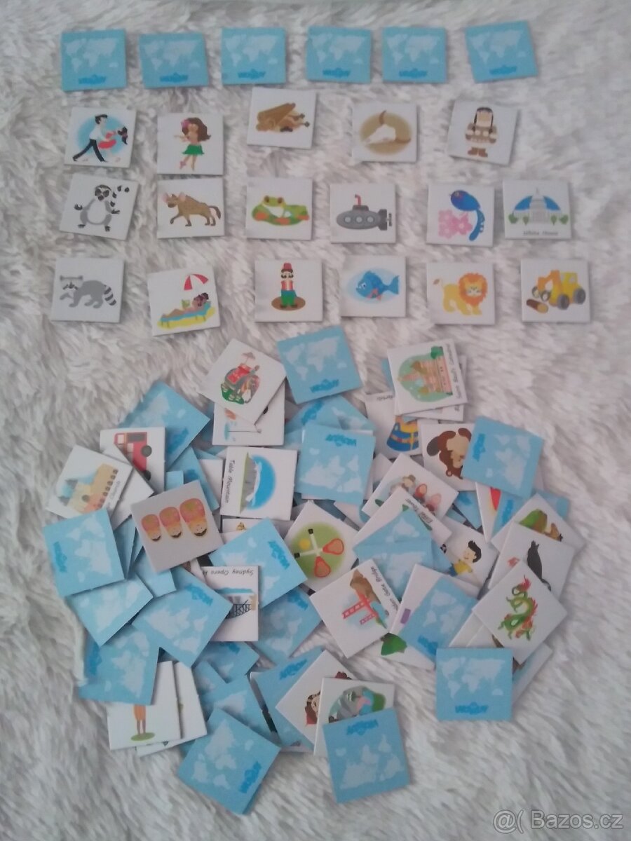 WOODY Magnetické puzzle Mapa Svět v obrázcích 2v1 - 11