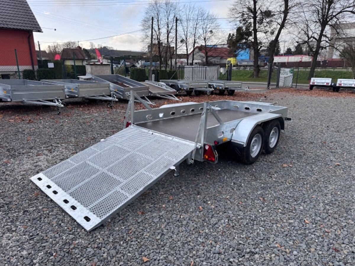 Přívěsný vozík 300x150cm, 2700kg, rampa - 11