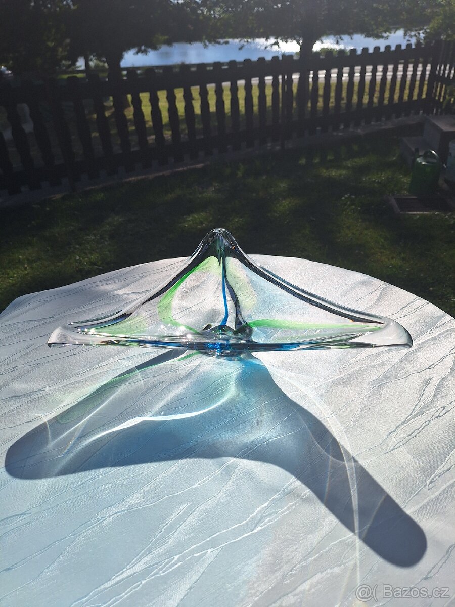 VELKÁ SKLENĚNÁ MÍSA MAX VERBOEKET 50.-60.léta 20.stol - 11