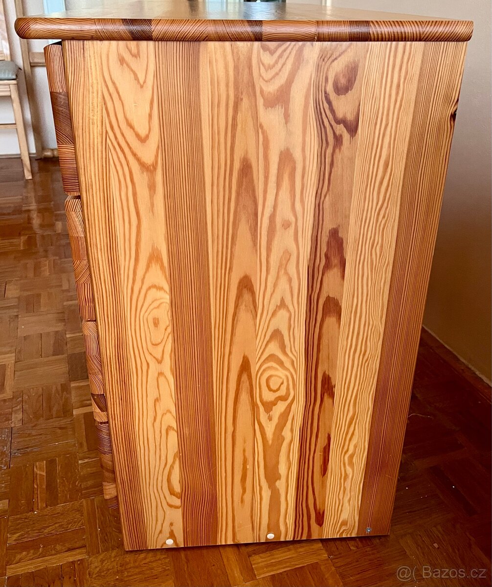 Psací stůl z masivu (borovice) + židle - 11