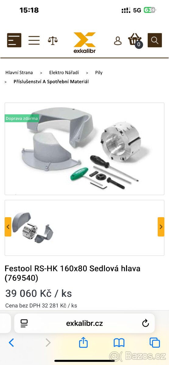 Tesařská sedlová fréza PROTOOL NPR 90 + další fréza navíc - 11