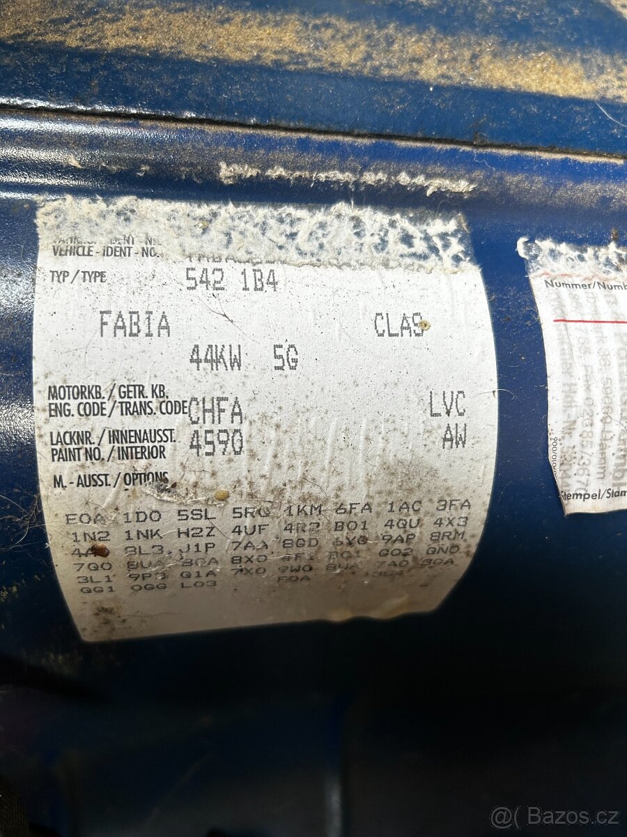 Škoda Fabia 2, 1.2i, CHFA, 4590 - náhradní díly - 11