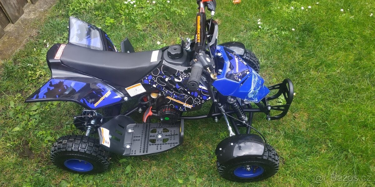 Nová růžová benzinová čtyřkola pro děti 5-10 let - 11