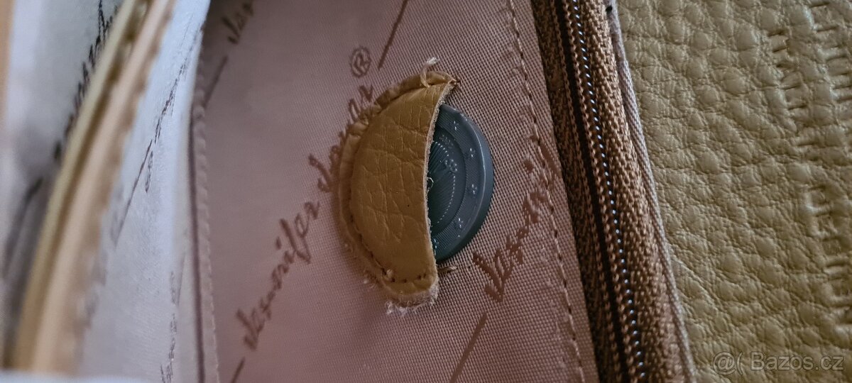 Kožená zlato hnědá peněženka zn. Jennifer Jones - 11