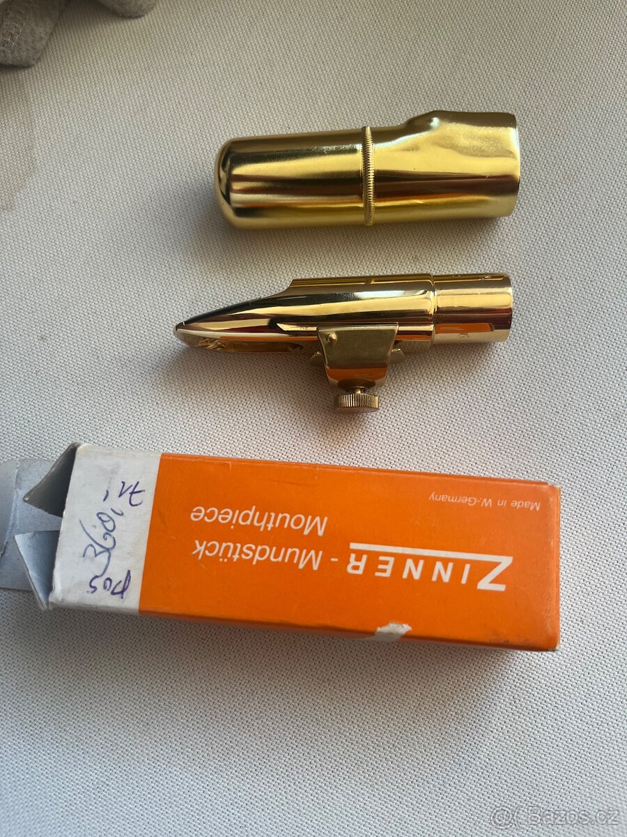 Predám vintage raritnú hubicu Zinner select 9 alt saxofón - 11