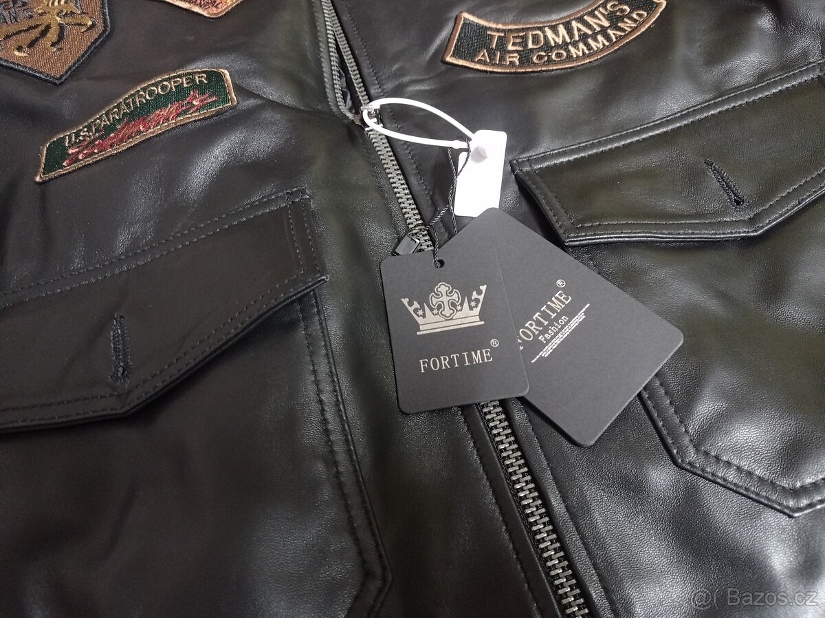NOVÁ kožená letecká bunda A2 - M-L,XL-2XL - 11
