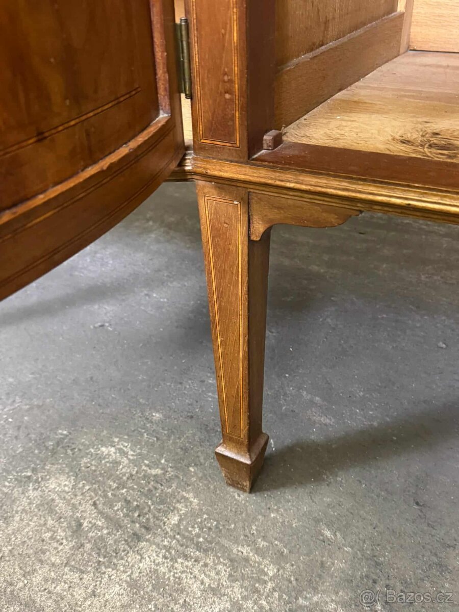 Starožitná komoda s nástavbou a zrcadlem (133023) - 11