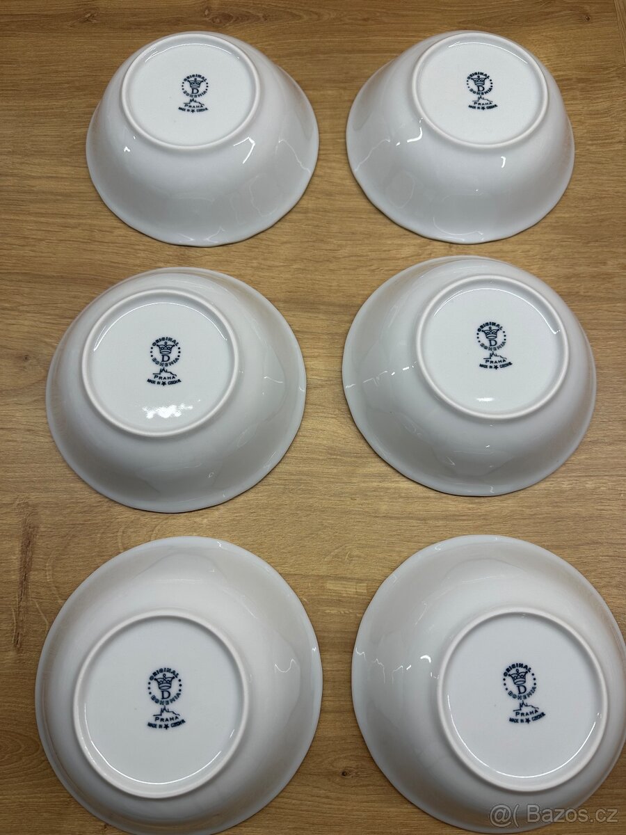 Cela sada 6 kusů misek Praha na kompot 14cm - 11