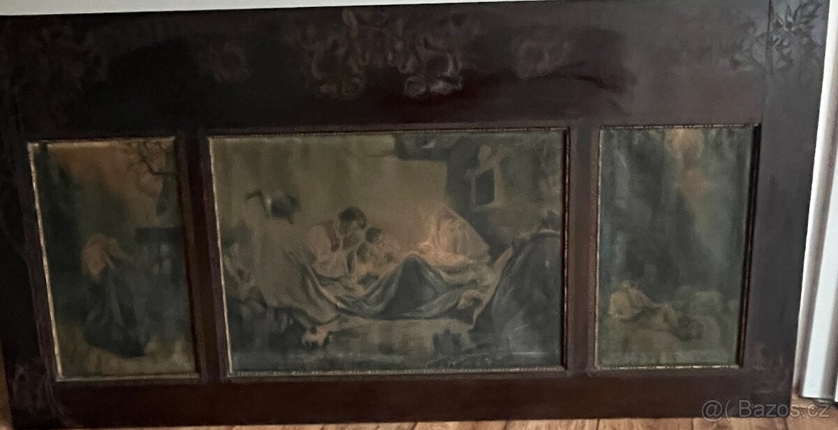Secesní obrazový panel – triptych kolem roku 1900 - 11