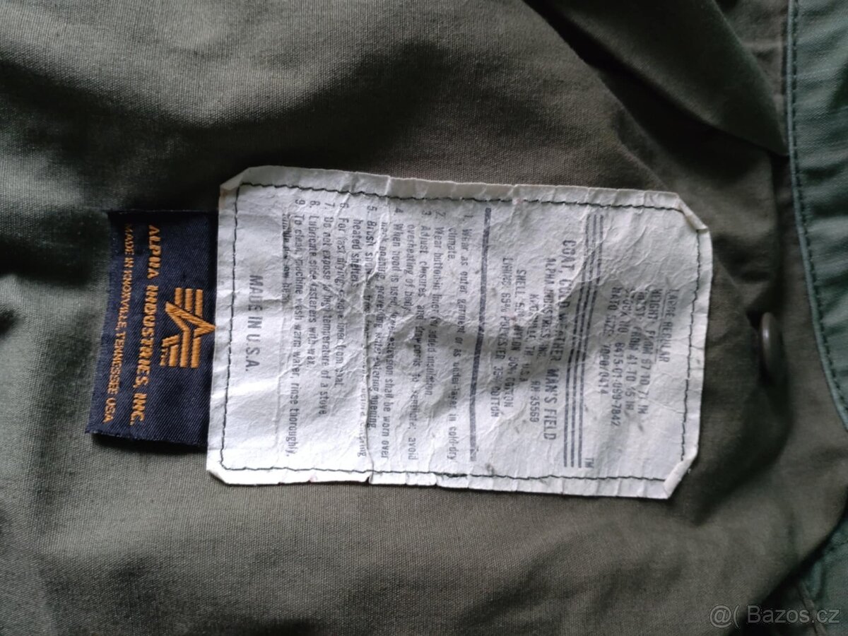 BUNDA PARKA M65 ALPHA INDUSTRIES L/R v.č. vložky - 11