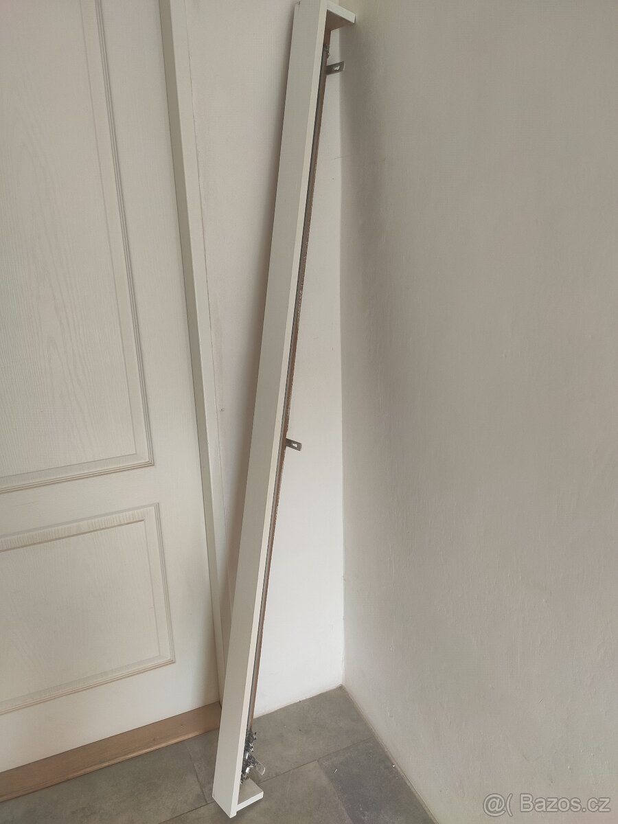 RETRO Garnýže / Garnýž na závěsy záclony dřevěné bílé - 11