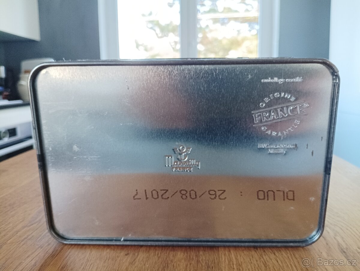 PLECHOVÁ KRABIČKA MASSILLY BONLAIT FRANCIE - 11