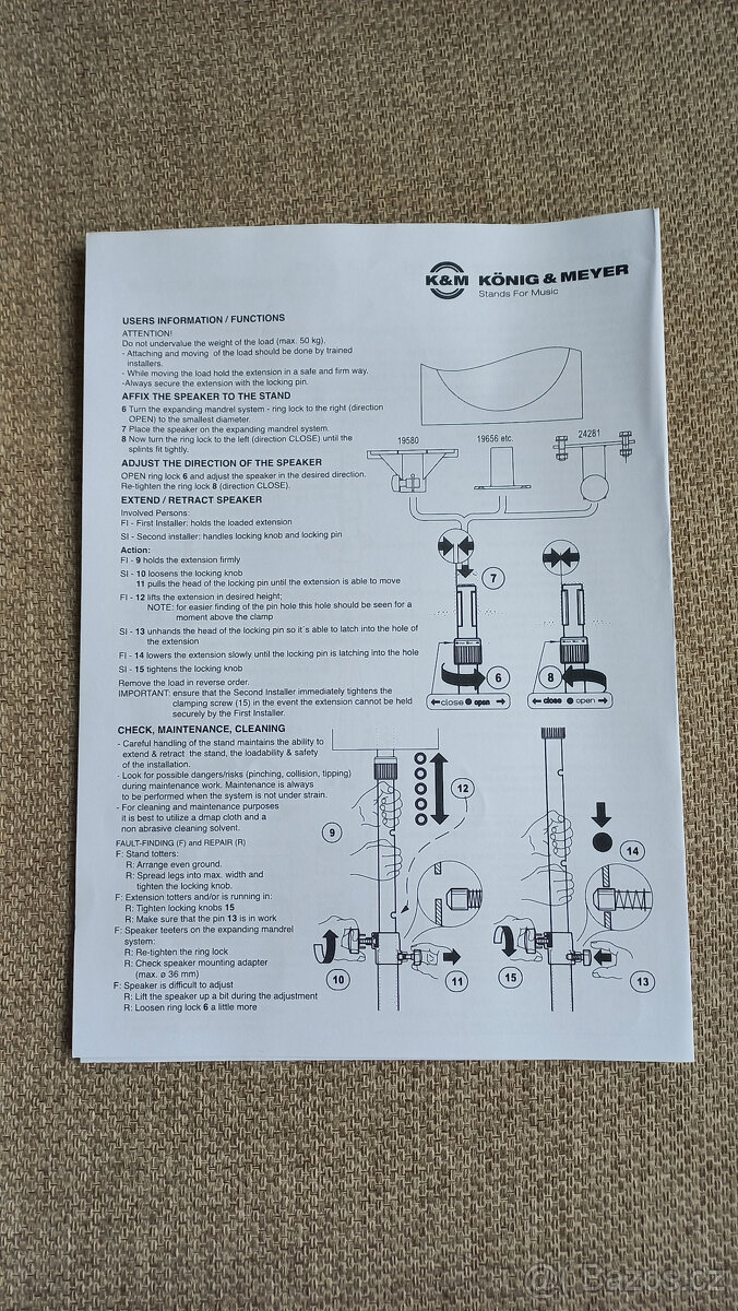stojan na reproboxy, trojnožka K&M, - 11