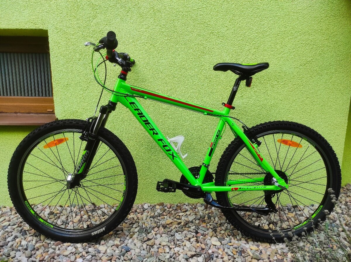 Značkové horské kolo Leader Fox 26"/18" (limetka) - 11