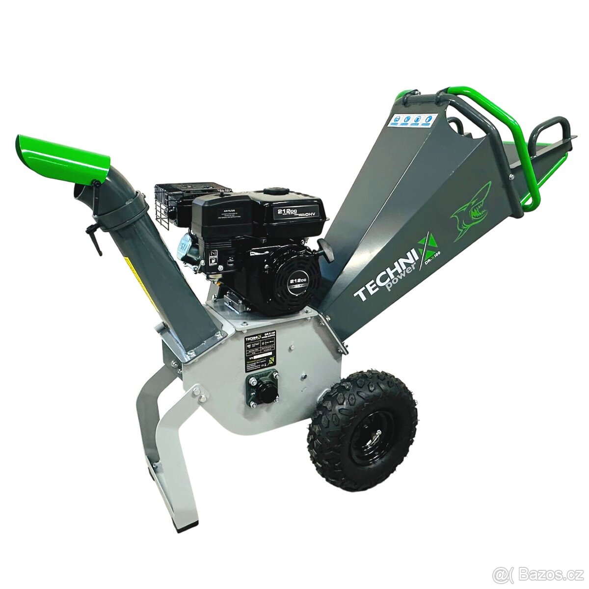 Benzínový drtič větví do 10 cm -TECHNIX DR-X100 - 11