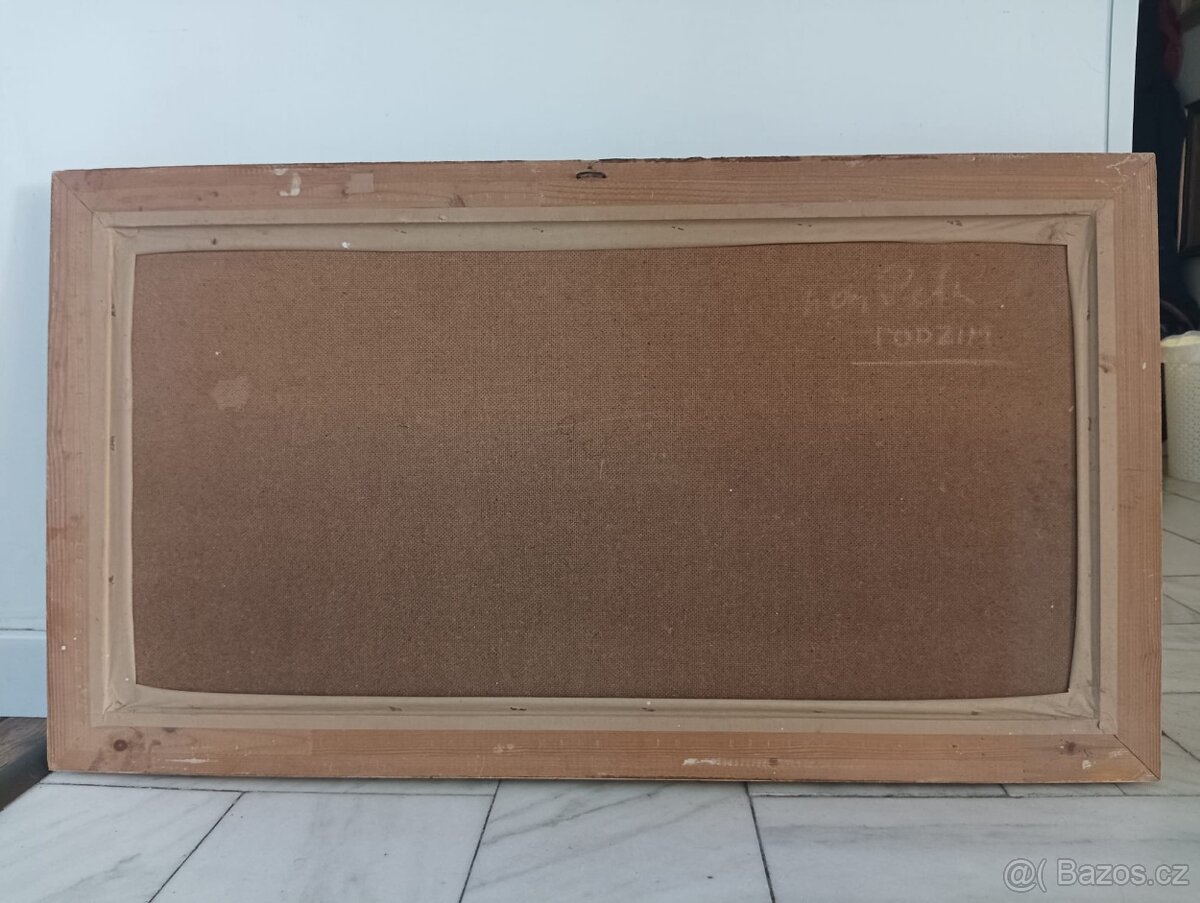 JÁGR - OBRAZ OLEJ NA DESCE - 11