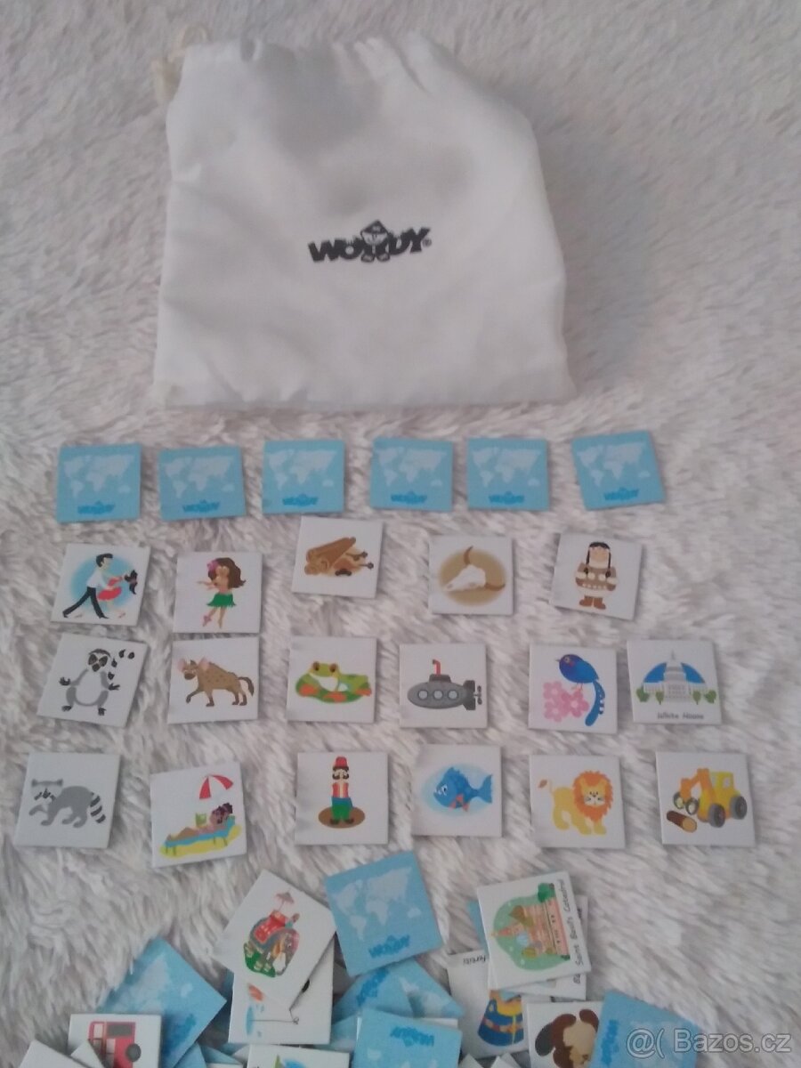 WOODY Magnetické puzzle Svět v obrázcích 2v1 - 11