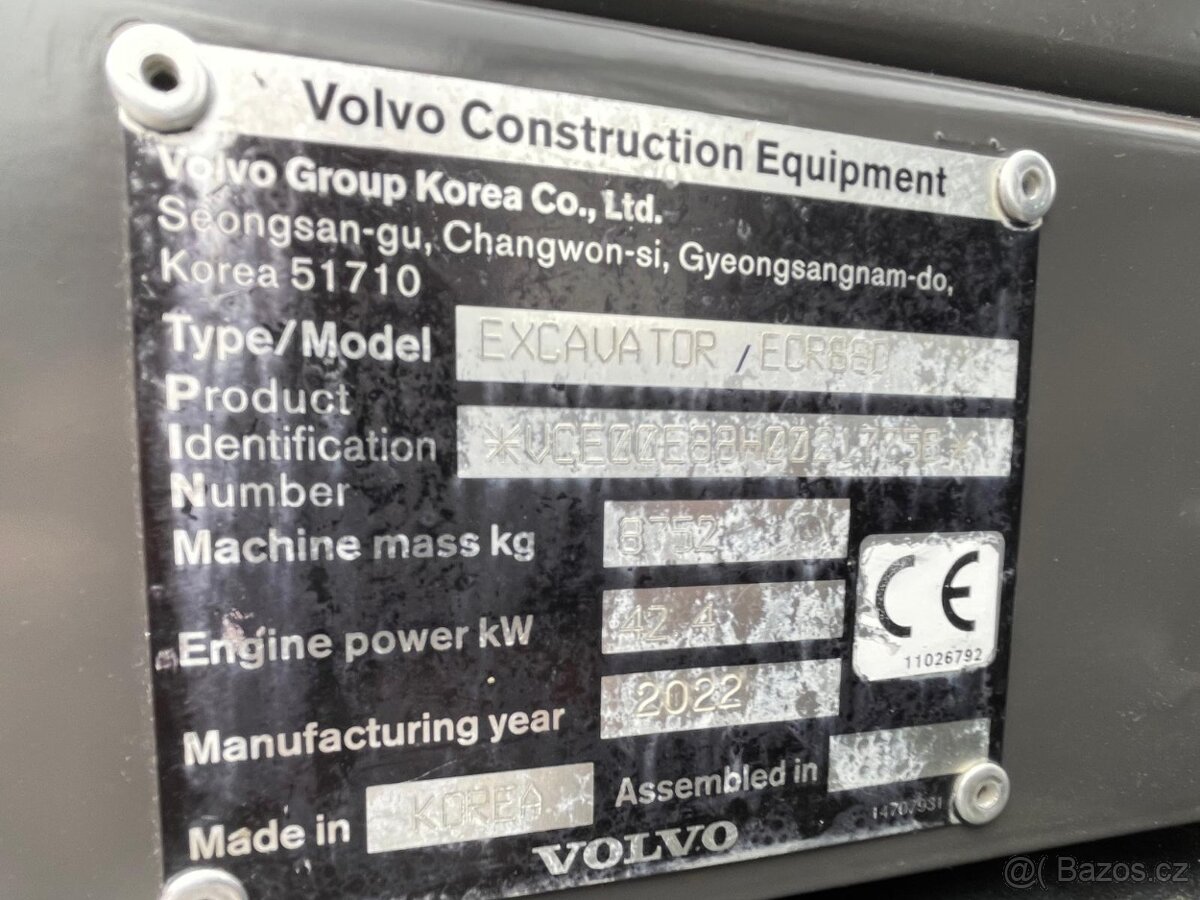 Pásový bagr Volvo ECR88D - 11