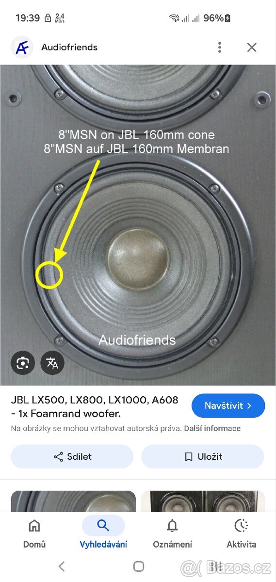 JBL tří pásmové REPRO BEDNY LX800 4ohms. BRNO - 11
