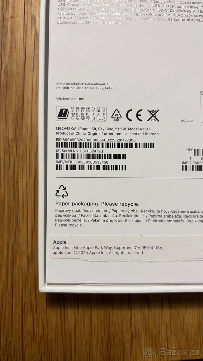 IPhone Air 512gb + bohaté příslušenství - 11