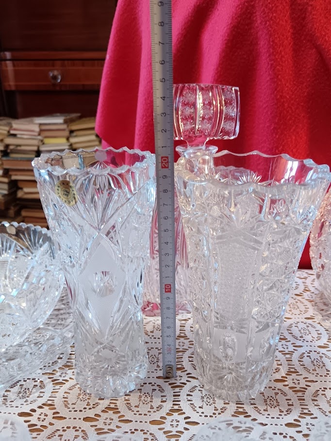 Obrovský set broušeného křišťálového skla (40+ ks) - 11