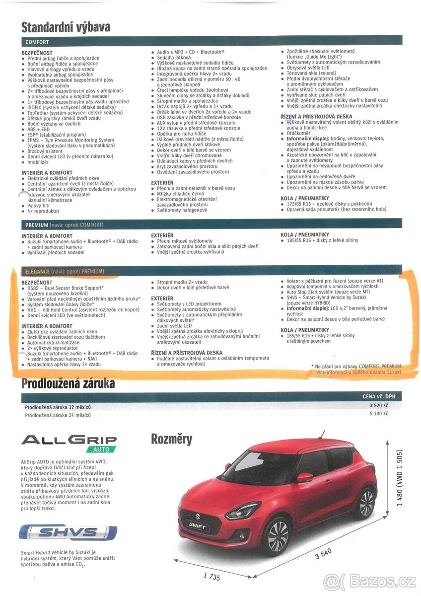 Suzuki Swift 1.0 BoosterJet SHVS, TOP Elegance, 2017, tažné - 11