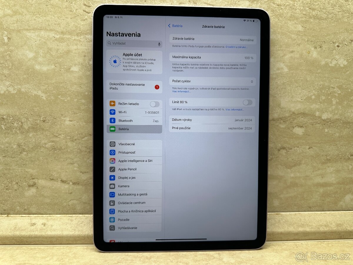 Apple iPad Air 11 M2 256 GB Wi-Fi Purple, záruka - 11