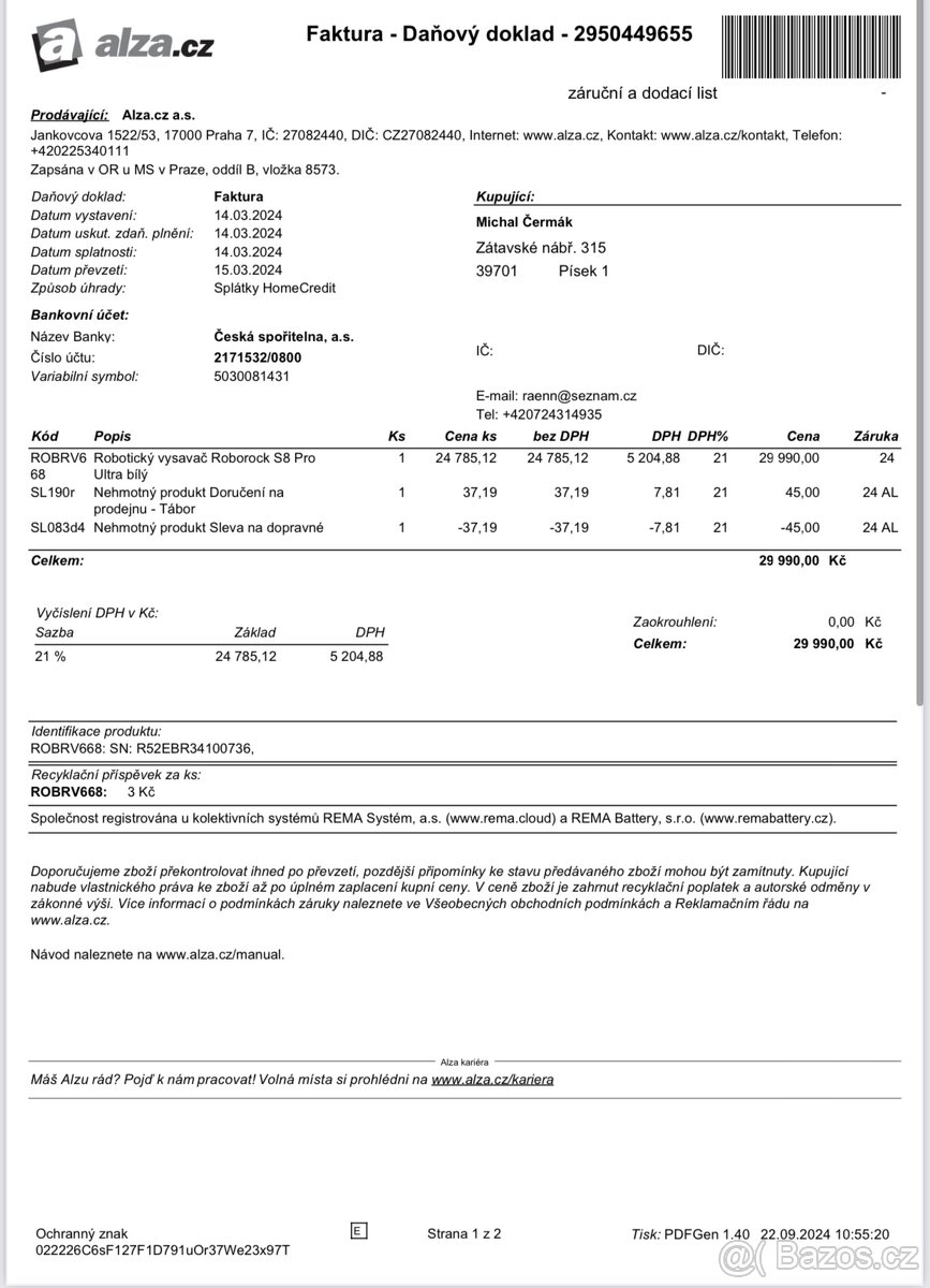 Roborock S8 PRO ULTRA v záruce - 11