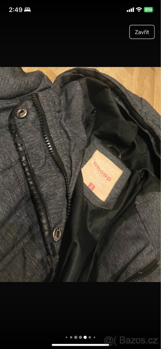 Dlouhý kabát Cropp,velikost S/M - 11