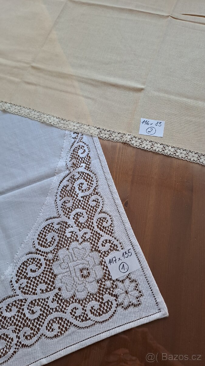 Retro ubrusy, lněné ubrousky, vánoční utěrky... - 11