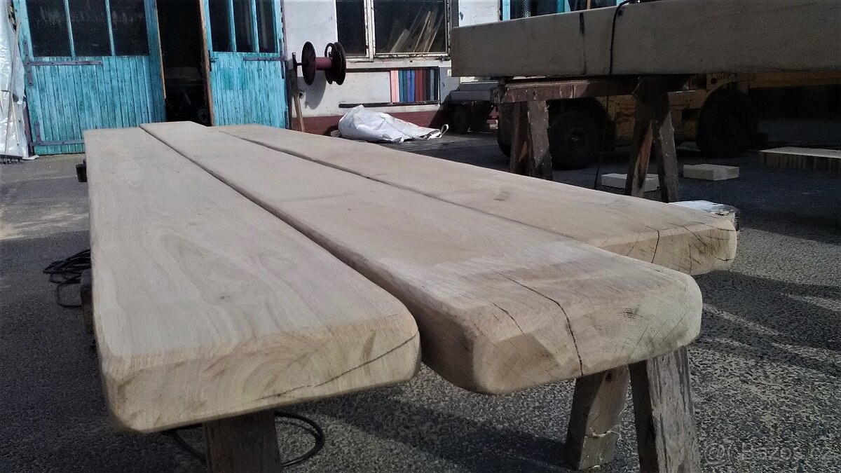 Dubové fošny, prkna, pražce a hranoly...přírodně sušené 15% - 11