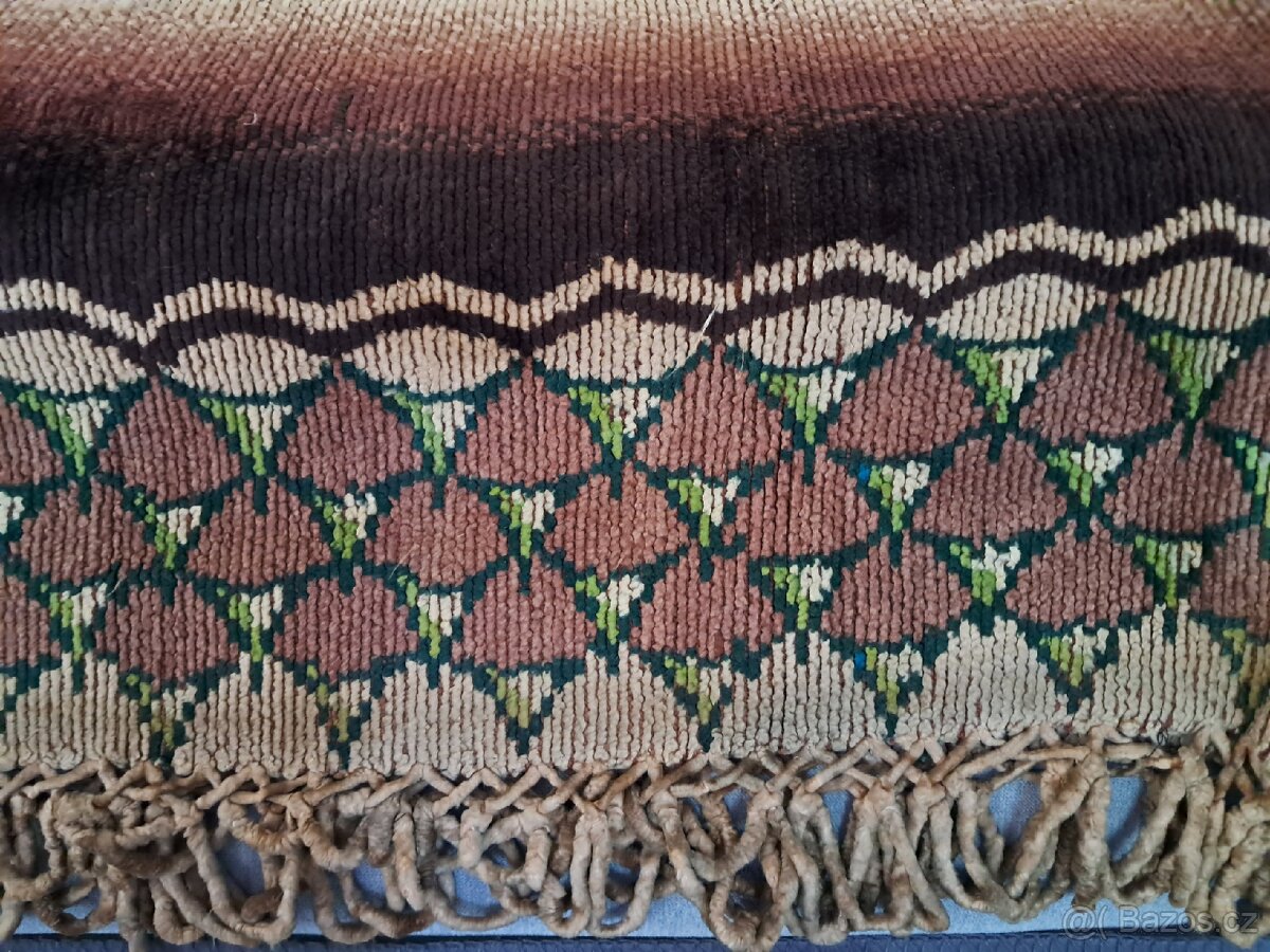 Starožitné žinilkové šály, šátky - 11