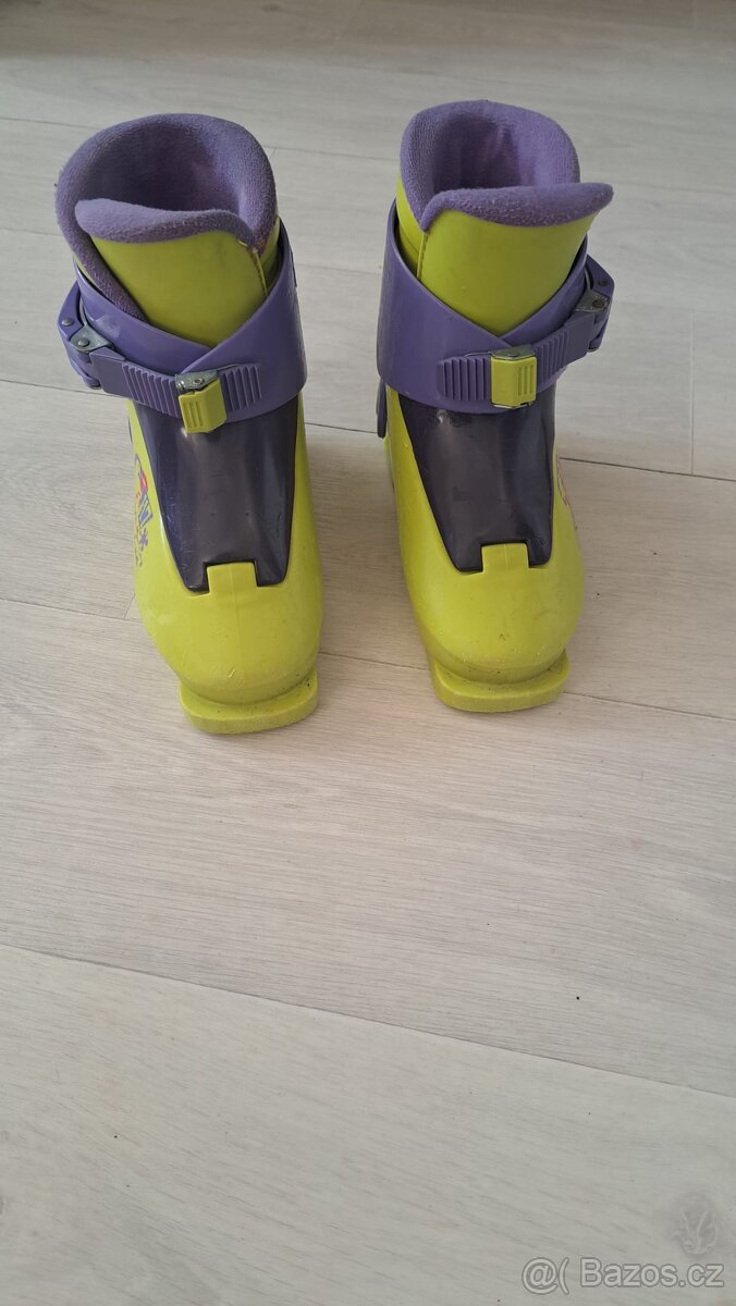 Dětské lyže Atomic + lyžáky Nordica + hůlky - 11