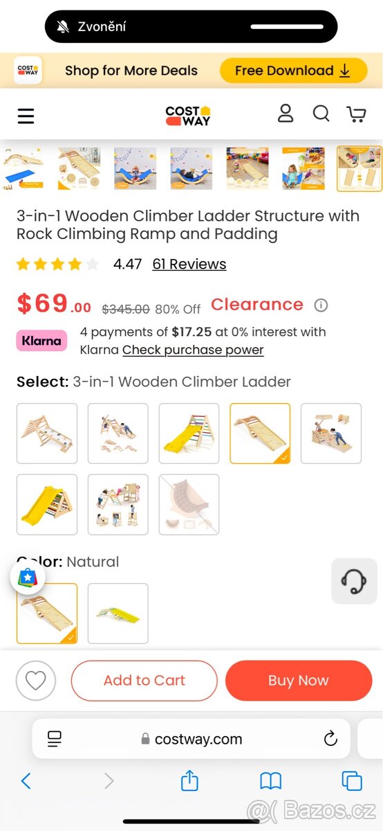 Multifunkční lezecká deska/houpacka - NOVÁ - 11