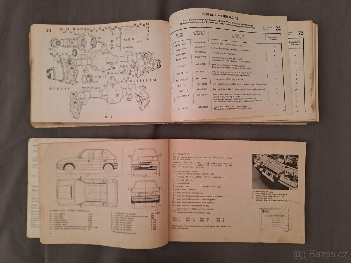 Škoda, Praga, Ford, Fiat, ZIL originální katalogy a příručky - 11
