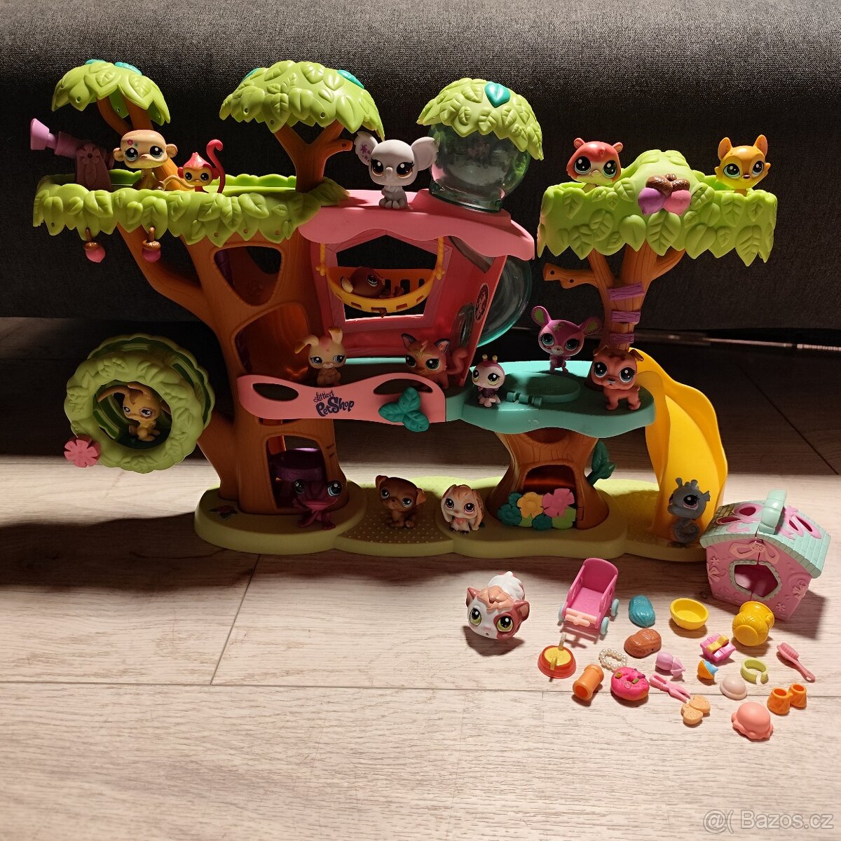 LPS sada stromový domeček spoustu zvířátek a doplňky - 11